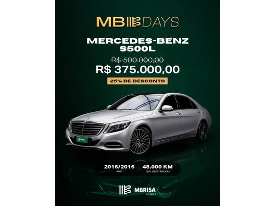 MERCEDES-BENZ S 500 L 4.7 V8 32V BITURBO GASOLINA 4P AUTOMÁTICO